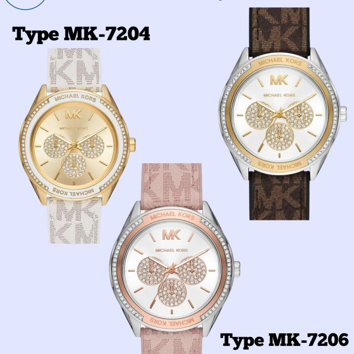  Shop Authentic Michael Kors Jessa Multifunction Silver Dial Brown Leather Strap Watch For Women - MK7205 - Luxxuri