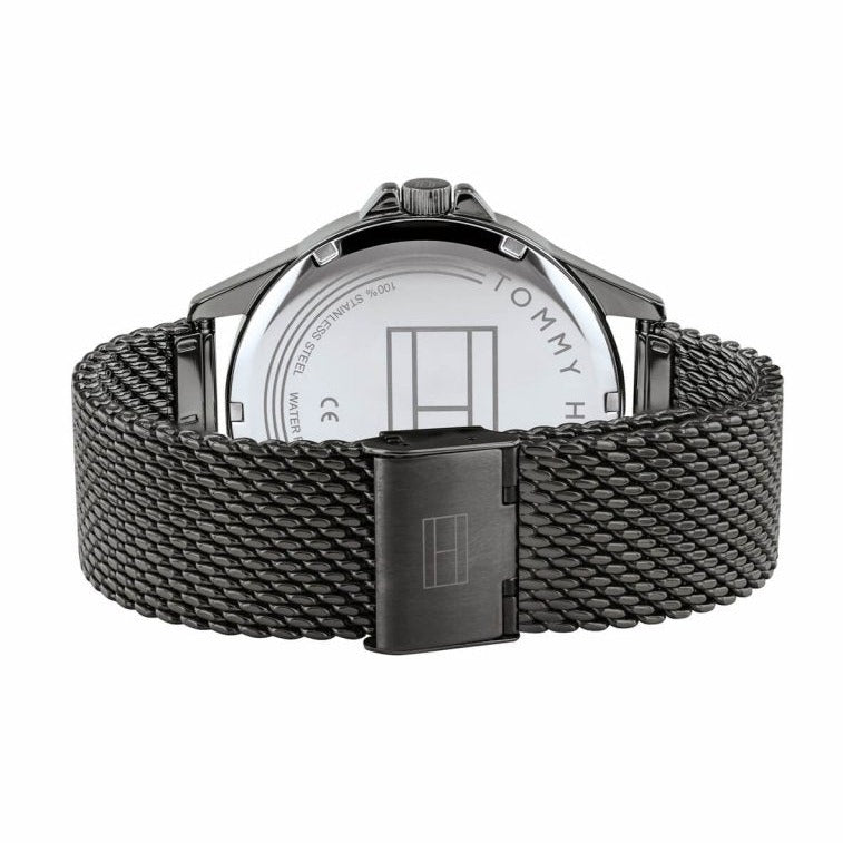  Shop Authentic Tommy Hilfiger Shawn Chronograph Quartz Grey Dial Grey Mesh Bracelet Watch for Men - 1791613 - Luxxuri