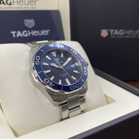  Shop Authentic Tag Heuer Aquaracer Blue Dial Watch for Men - WAY111C.BA0928 - Luxxuri