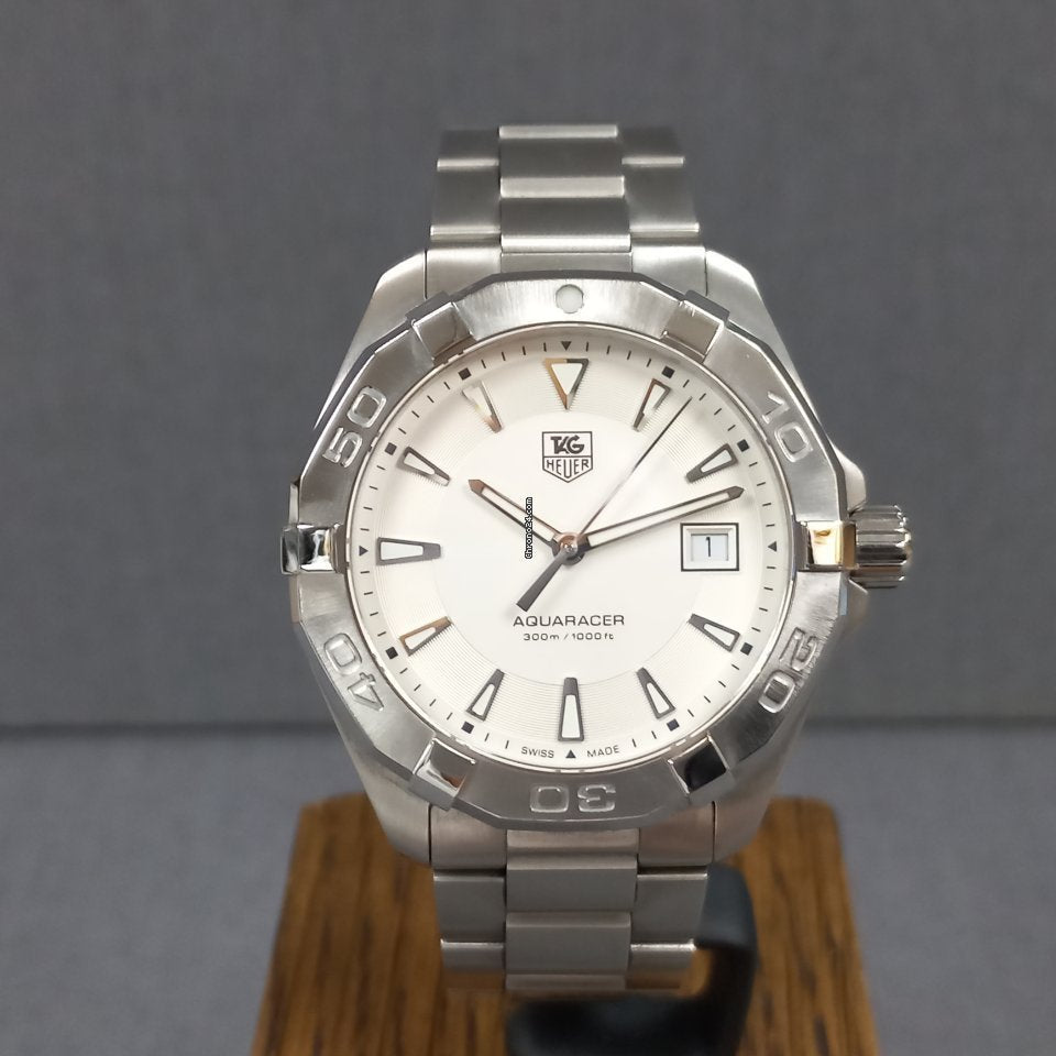  Shop Authentic Tag Heuer Aquaracer White Dial Watch for Men - WAY1111.BA0928 - Luxxuri