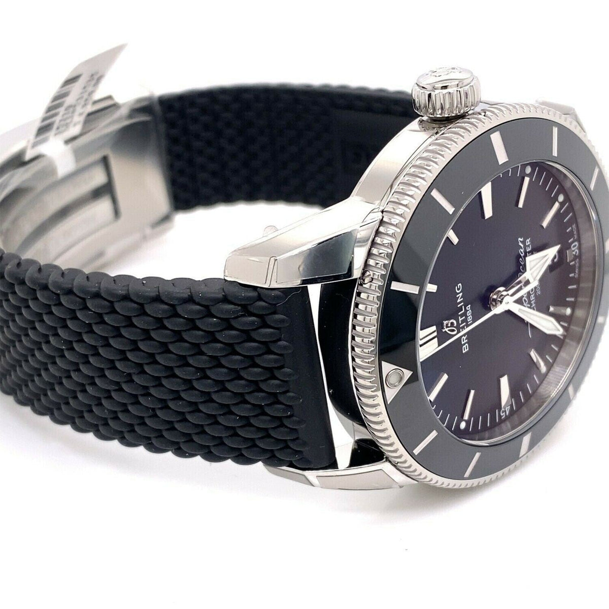 Shop Authentic Breitling Superocean Heritage B20 Automatic 44 Black Dial Black Mesh Bracelet Watch for Men - AB2030121B1S1 - Luxxuri