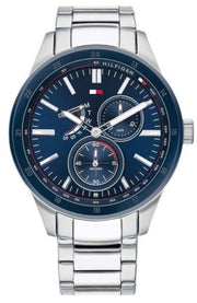  Shop Authentic Tommy Hilfiger Austin Blue Dial Silver Steel Strap Watch for Men - 1791640 - Luxxuri