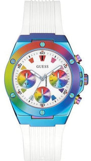  Shop Authentic Guess Athena White Dial White Rubber Strap Watch for Women - GW0030L6 - Luxxuri