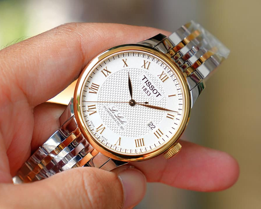  Shop Authentic Tissot T Classic Le Locle Powermatic 80 Silver Dial Two Tone Steel Strap Watch For Men - T0064072203301 - Luxxuri