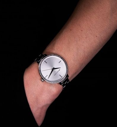  Shop Authentic Michael Kors Charley Quartz Silver Dial Silver Steel Strap Watch for Women - MK4398 - Luxxuri