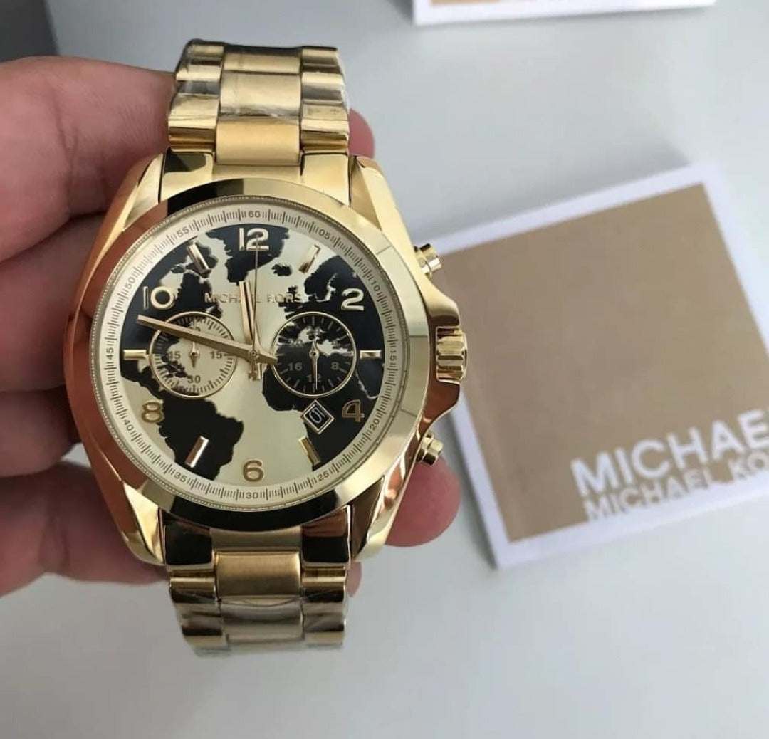  Shop Authentic Michael Kors Bradshaw Stop Hunger Black Gold Dial Gold Steel Strap Watch for Women - MK6272 - Luxxuri