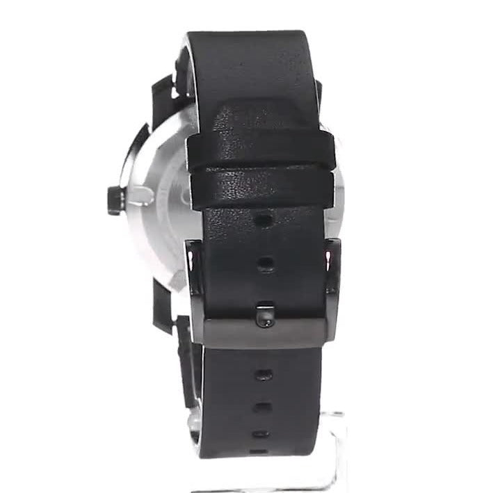  Shop Authentic Movado Bold Black Dial Black Leather Strap Watch For Men - 3600306 - Luxxuri