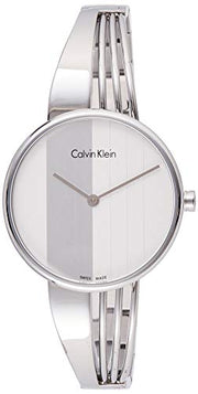  Shop Authentic Calvin Klein Drift Silver Dial Silver Steel Strap Watch for Women - K6S2N116 - Luxxuri