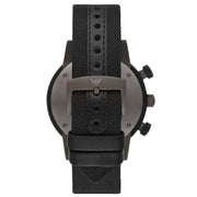  Shop Authentic Emporio Armani Luigi Chronograph Quartz Black Dial Two Tone Nylon Strap Watch For Men - AR1948 - Luxxuri