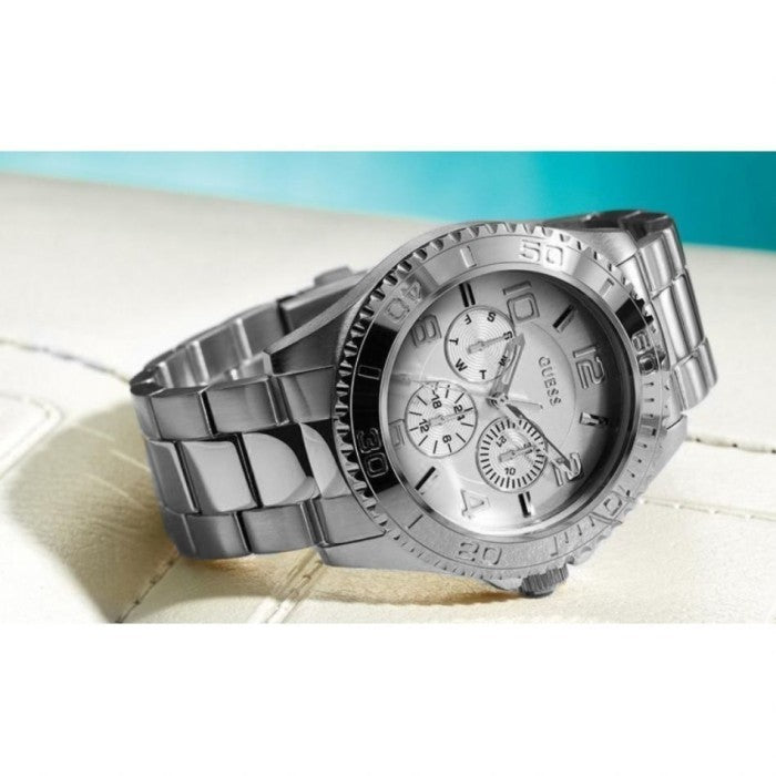  Shop Authentic Guess BFF Multifunction Silver Dial Silver Steel Strap Watch for Women - W0231L1 - Luxxuri