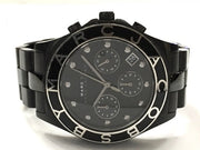  Shop Authentic Marc Jacobs Blade Chronograph Black Dial Black Steel Strap Watch for Women - MBM3083 - Luxxuri