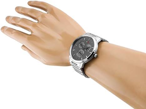  Shop Authentic Tommy Hilfiger Brad Chronograph Quartz Grey Dial Silver Steel Strap Watch For Men - 1710385 - Luxxuri