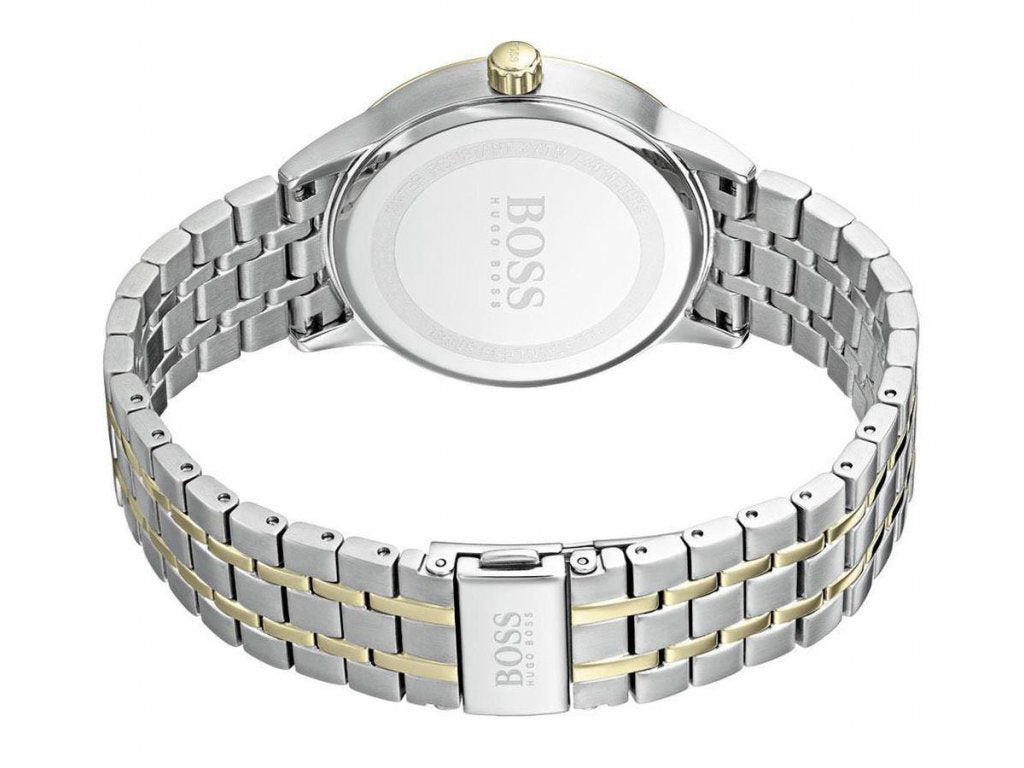  Shop Authentic Hugo Boss Classic Silver Dial Two Tone Steel Strap Watch for Men - 1513687 - Luxxuri