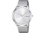  Shop Authentic Calvin Klein Minimal Silver Dial Silver Mesh Bracelet Watch for Men - K3M2112Z - Luxxuri