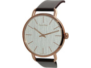  Shop Authentic Calvin Klein Even Silver Dial Brown Leather Strap Watch for Men - K7B216G6 - Luxxuri
