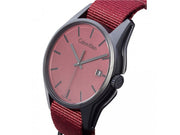  Shop Authentic Calvin Klein Tone Maroon Dial Maroon NATO Strap Watch for Men - K7K514UP - Luxxuri