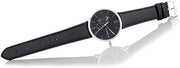  Shop Authentic Tommy Hilfiger Brooklyn Black Dial Black Leather Strap Watch for Men - 1791509 - Luxxuri