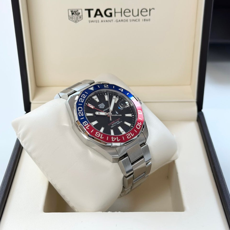  Shop Authentic Tag Heuer Aquaracer Pepsi Black Dial Watch for Men - WAY201F.BA0927 - Luxxuri