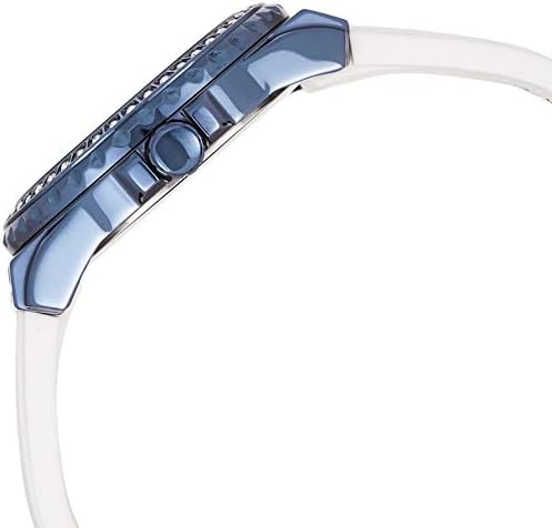  Shop Authentic Guess Starlight Diamonds Silver Dial White Rubber Strap Watch for Women - W0846L7 - Luxxuri
