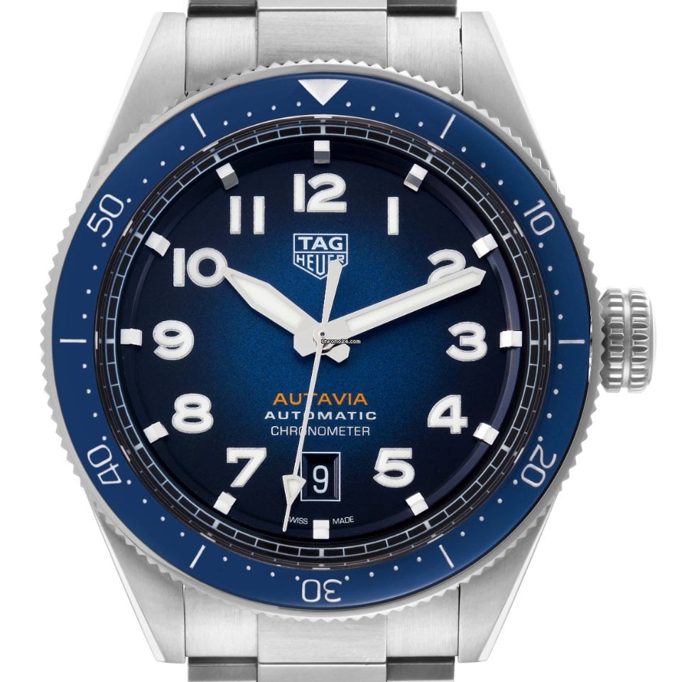  Shop Authentic Tag Heuer Autavia Blue Dial Watch for Men - WBE5116.EB0173 - Luxxuri
