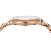  Shop Authentic Michael Kors Runway Three-Hand Silver Dial Rose Gold Steel Strap Watch for Women - MK7473 - Luxxuri
