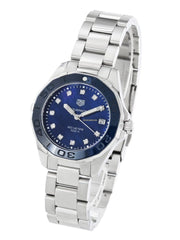  Shop Authentic Tag Heuer Aquaracer Diamonds Blue Dial Silver Steel Strap Watch for Women - WAY131L.BA0748 - Luxxuri