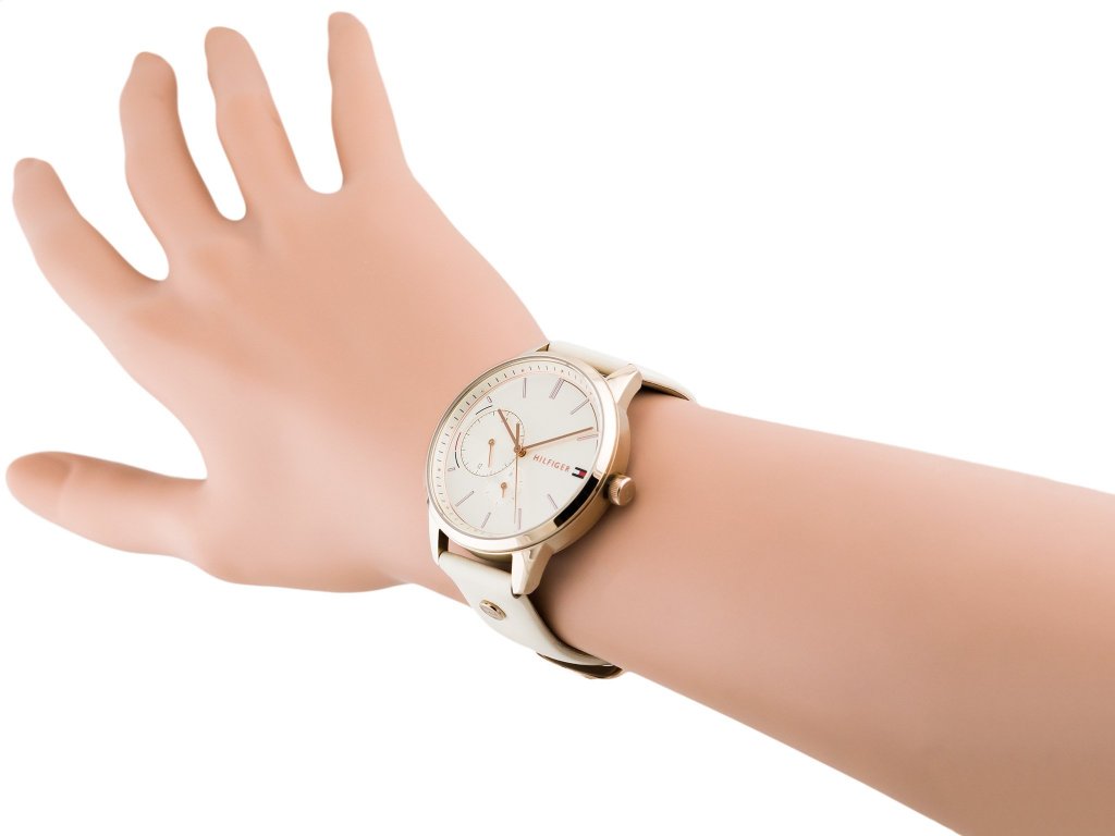  Shop Authentic Tommy Hilfiger Brooke Quartz White Dial Cream Leather Strap Watch for Women  - 1782022 - Luxxuri