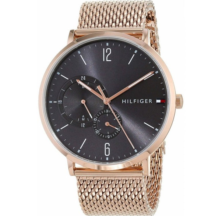  Shop Authentic Tommy Hilfiger Brooklyn Grey Dial Gold Mesh Bracelet Watch for Men - 1791506 - Luxxuri