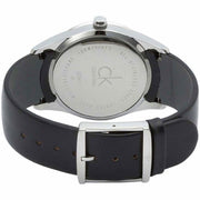  Shop Authentic Calvin Klein Minimal Diamonds Black Dial Black Leather Strap Watch for Men - K3M211CS - Luxxuri