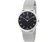  Shop Authentic Calvin Klein Minimal Black Dial Silver Mesh Bracelet Watch for Men - K3M51151 - Luxxuri