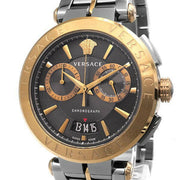  Shop Authentic Versace Aion Chronograph Black Dial Grey Steel Strap Watch for Men  - VBR050017 - Luxxuri