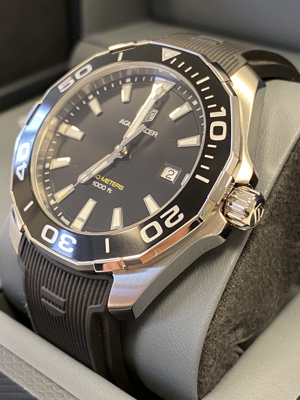  Shop Authentic Tag Heuer Aquaracer Black Dial Watch for Men -  WAY101A.FT6141 - Luxxuri