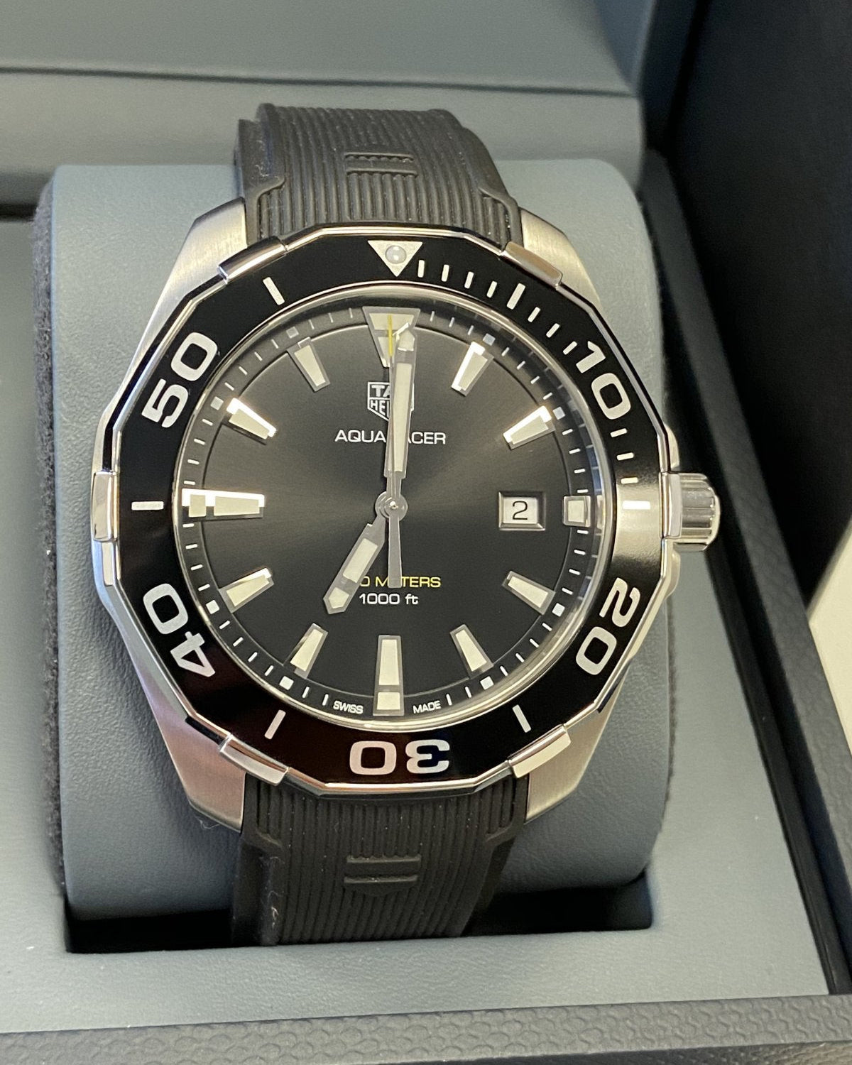  Shop Authentic Tag Heuer Aquaracer Black Dial Watch for Men -  WAY101A.FT6141 - Luxxuri