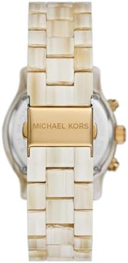  Shop Authentic Michael Kors Runway Pavé Chronograph White Dial White Acetate Strap Watch for Women - MK7476 - Luxxuri