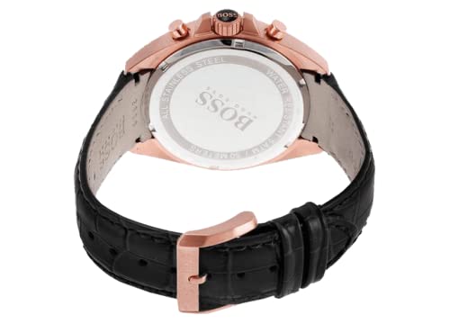  Shop Authentic Hugo Boss Driver Black Dial Black Leather Strap Watch for Men - 1513092 - Luxxuri