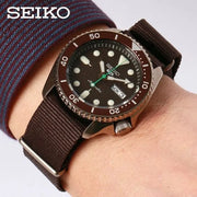  Shop Authentic Seiko 5 Sport Automatic Brown Dial Brown Nylon Strap Watch For Men - SRPD85K1 - Luxxuri