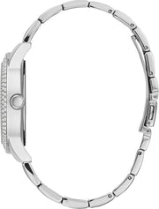 Shop Authentic Guess Bedazzle Diamonds Silver Dial Silver Steel Strap Watch For Women - W1097L1 - Luxxuri