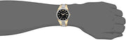  Shop Authentic Bulova Crystal Black Dial Two Tone Steel Strap Watch for Men - 98B235 - Luxxuri