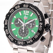  Shop Authentic Tag Heuer Formula 1  Chronograph Green Dial Silver Steel Strap Watch for Men - CAZ101AP.BA0842 - Luxxuri