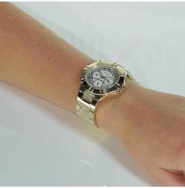  Shop Authentic Guess Vista Diamonds Gold Dial Gold Steel Strap Watch for Women - W13573L1 - Luxxuri