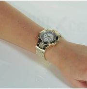  Shop Authentic Guess Vista Diamonds Gold Dial Gold Steel Strap Watch for Women - W13573L1 - Luxxuri