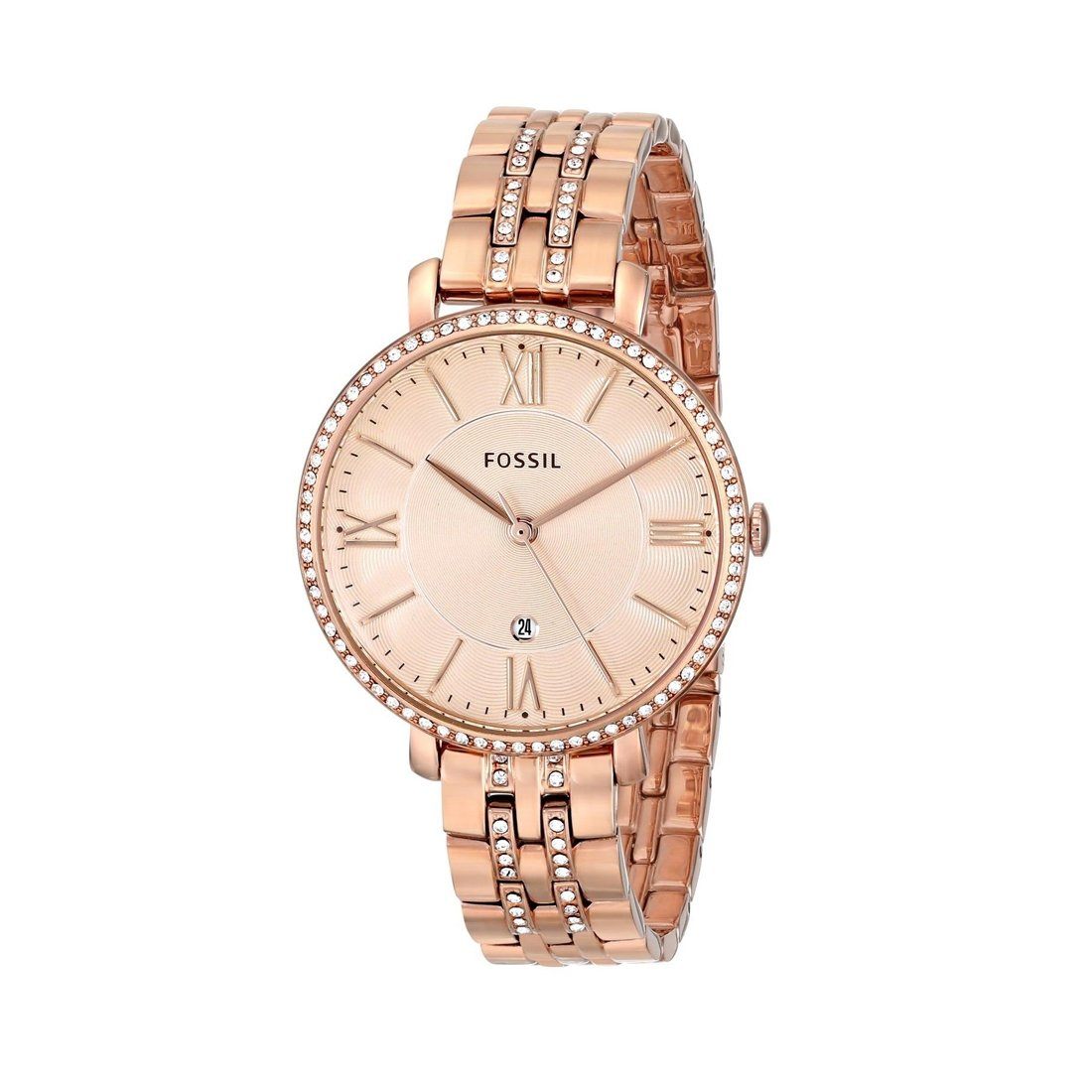  Shop Authentic Fossil Jacqueline Rose Gold Dial Rose Gold Steel Strap Watch for Women - ES3546 - Luxxuri