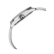  Shop Authentic Guess Mini Triangle Quartz Diamonds Silver Dial White Leather Strap Watch For Women - W65006L1 - Luxxuri