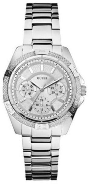  Shop Authentic Guess Mini Phantom Silver Dial Silver Steel Strap Watch for Women - W0235L1 - Luxxuri