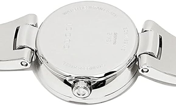  Shop Authentic Gucci Guccissima Quartz Silver Dial Silver Steel Strap Watch For Women - YA134511 - Luxxuri