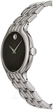  Shop Authentic Movado Classic Quartz Black Dial Silver Steel Strap Watch for Men - 0606337 - Luxxuri