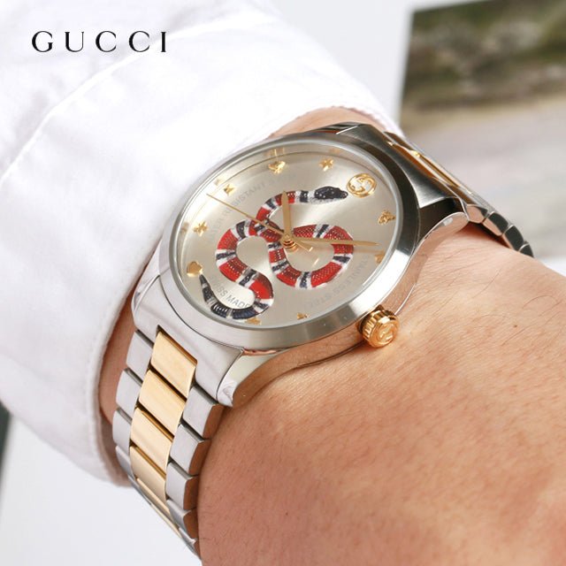  Shop Authentic Gucci G Timeless Quartz Silver Dial Silver Steel Strap Watch For Women - YA1264075 - Luxxuri