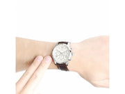  Shop Authentic Guess Horizon Chronograph White Dial Brown Leather Strap Watch For Men - W0380G2 - Luxxuri