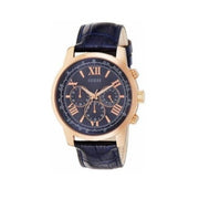  Shop Authentic Guess Horizon Chronograph Blue Dial Blue Leather Strap Watch For Men - W0380G5 - Luxxuri
