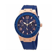  Shop Authentic Guess Jet Setter Analog Quartz Blue Dial Blue Rubber Strap Watch For Women - W0571L1 - Luxxuri